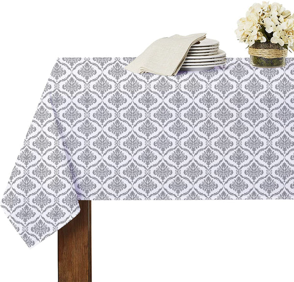 Cotton Table Cloth Damask Vintage Design for Dining Table