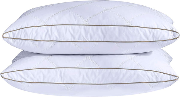 Oval Gusset Quilted Bed Pillow