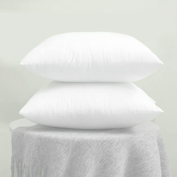 Microfiber Cushion Filler, White, (Set of 2, 24" x 24" inches)