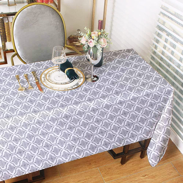 Cotton Table Cloth Damask Vintage Design for Dining Table