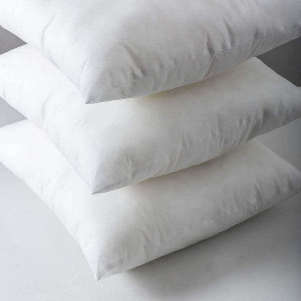 Microfiber Cushion Filler, White, (Set of 5, 24" x 24" inches)