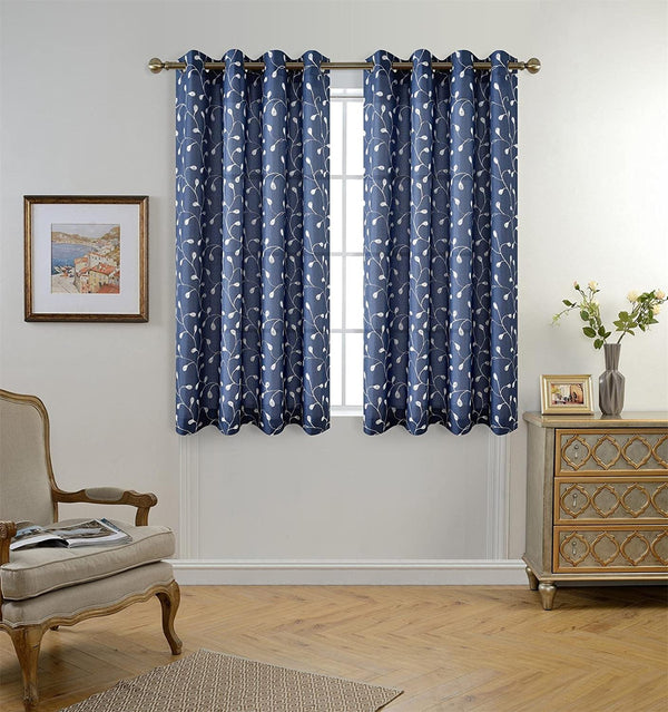 Embroidery Sheer Curtains | Set of 1